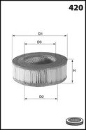 LUCAS FILTERS lfaf333 -  Воздушный фильтр